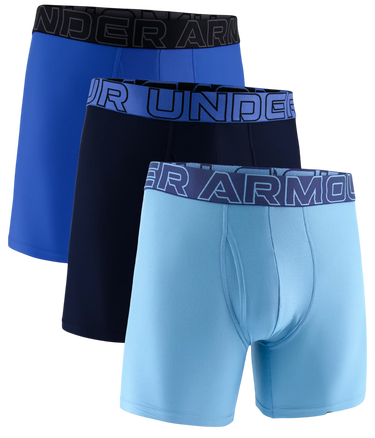 Boxare Under Armour Under Armour SOLID 6in 3-Pack Boxer Shorts Turkos | 1383878-418, 0