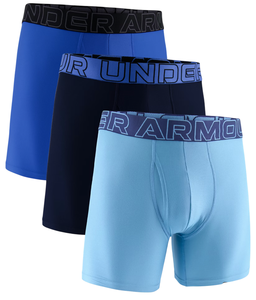 Boxare Under Armour Under Armour SOLID 6in 3-Pack Boxer Shorts Blå | 1383878-418