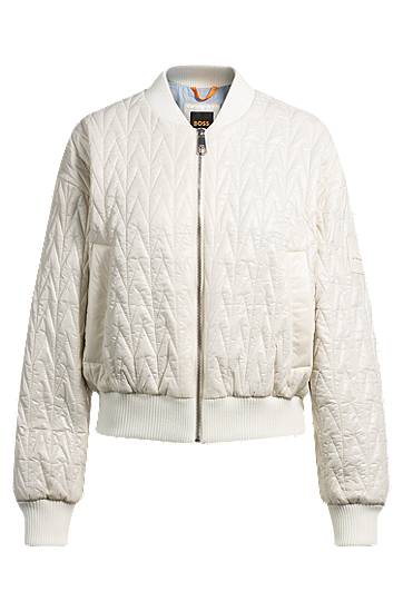 Bomberjacka BOSS BOSS Bomber Jacket with Chevron Quilting Vit | 50531026