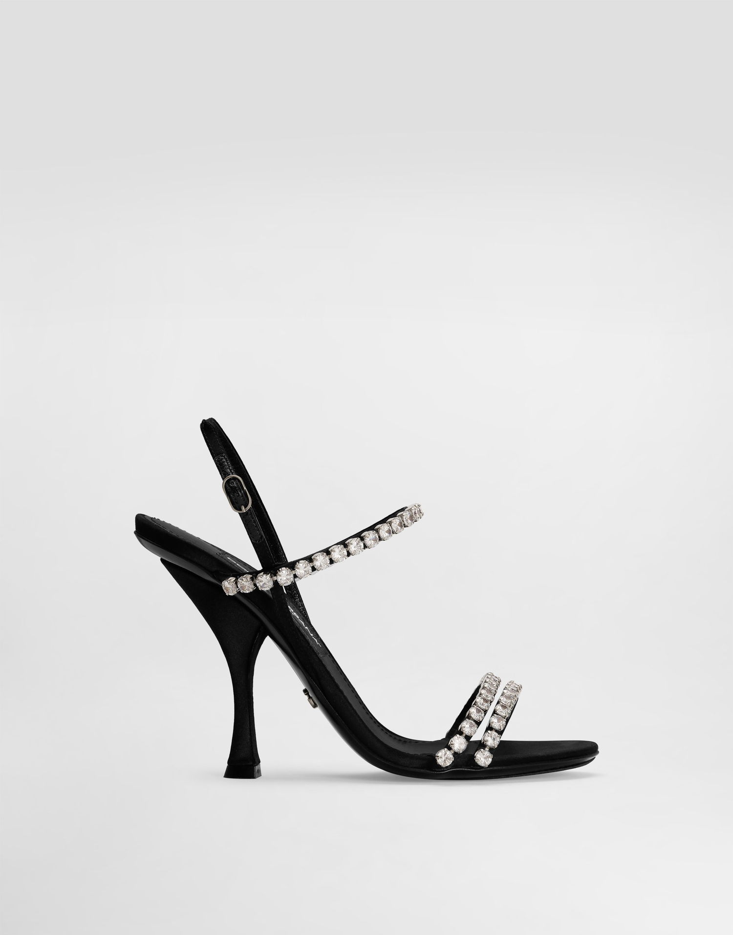 Sneakers och skor Dolce & Gabbana Dolce & Gabbana Rhinestone Chain Heeled Sandals Svart | CR1925AT3998S488, 0
