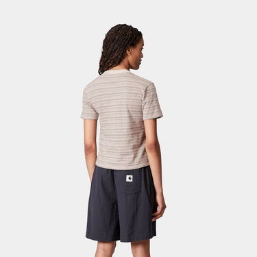 T-shirt Carhartt WIP Carhartt WIP Women's S/S Gellar Stripe T-Shirt Beige | I035143_5, 1