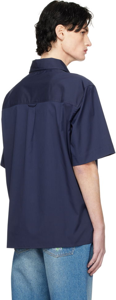 Skjorta Casablanca Short Sleeve Shirt Mörkblå | MPS25-SH-137-01, 2