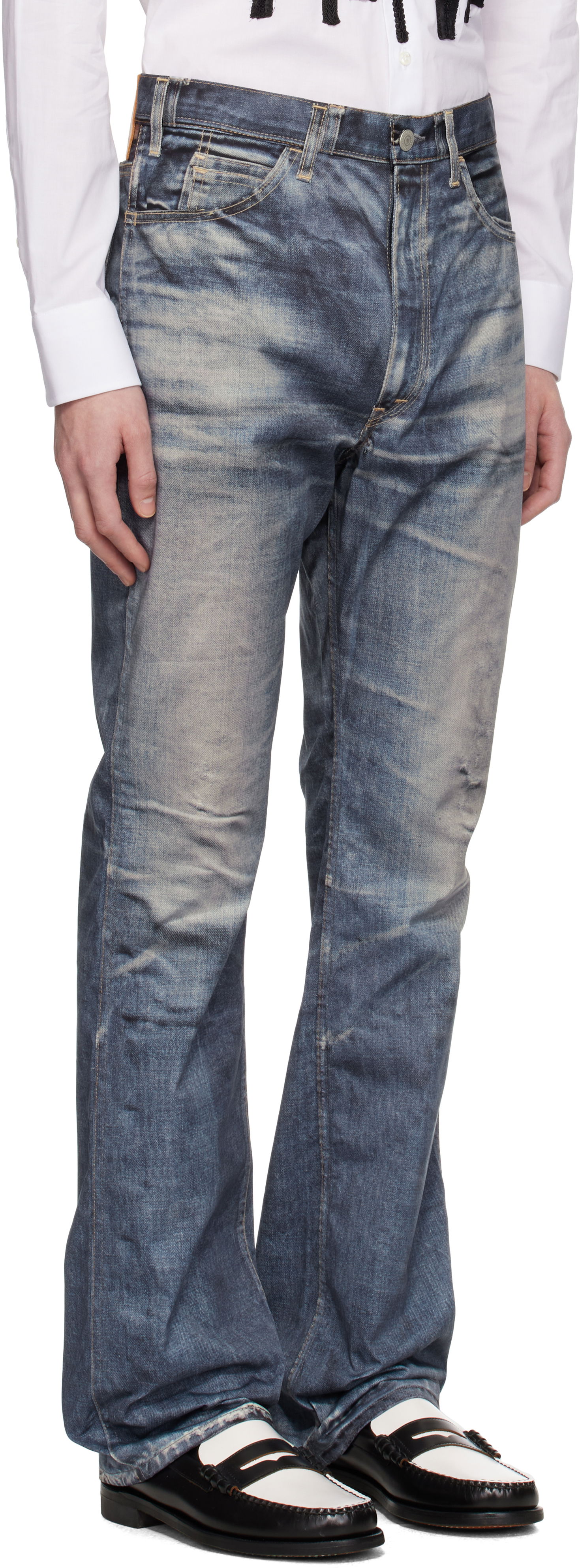 Jeans Junya Watanabe Junya Watanabe Levi's Edition Denim Trousers Blå | WO-P918-100, 1