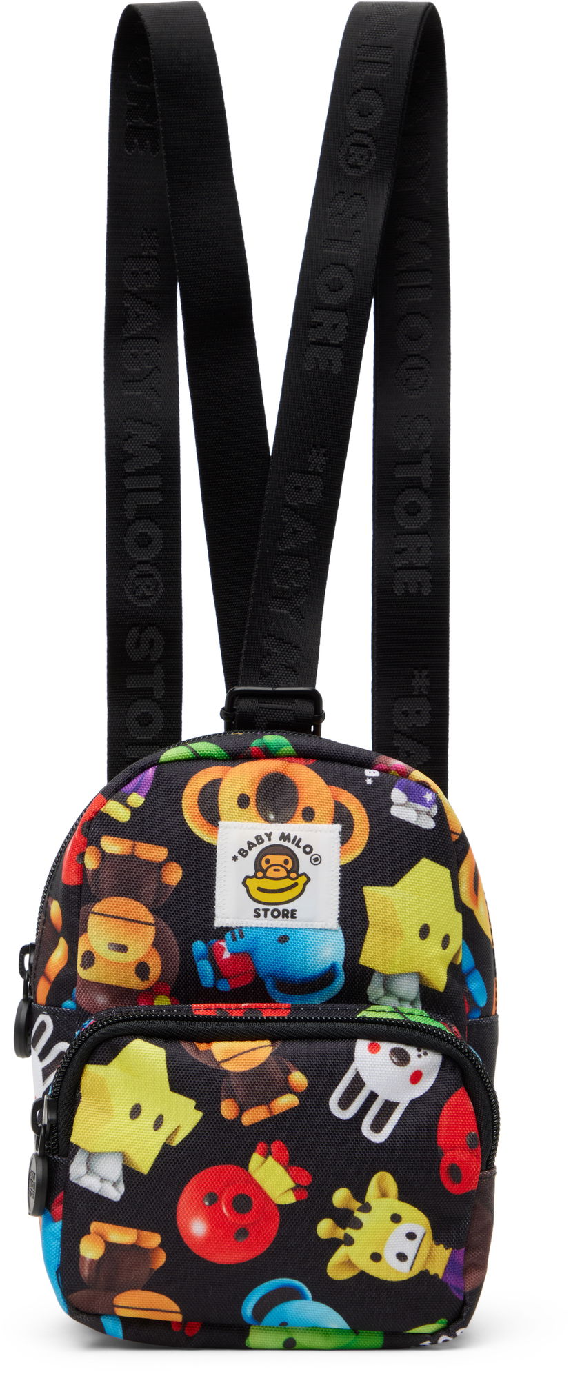 Ryggsäck BAPE Milo 3D All Print Pattern Micro Backpack Svart | 0MXBGW4280XXO