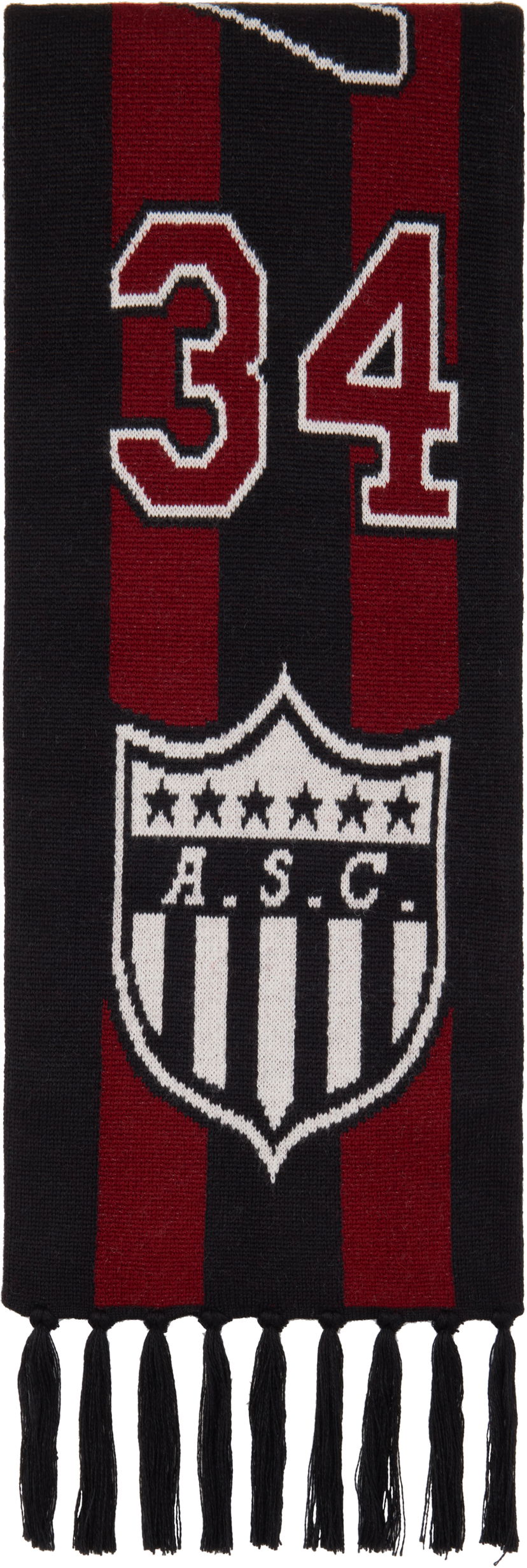 Halsduk Ambush Knitted Stadium Scarf Bourgogne | BMMA003F24KNI0012810