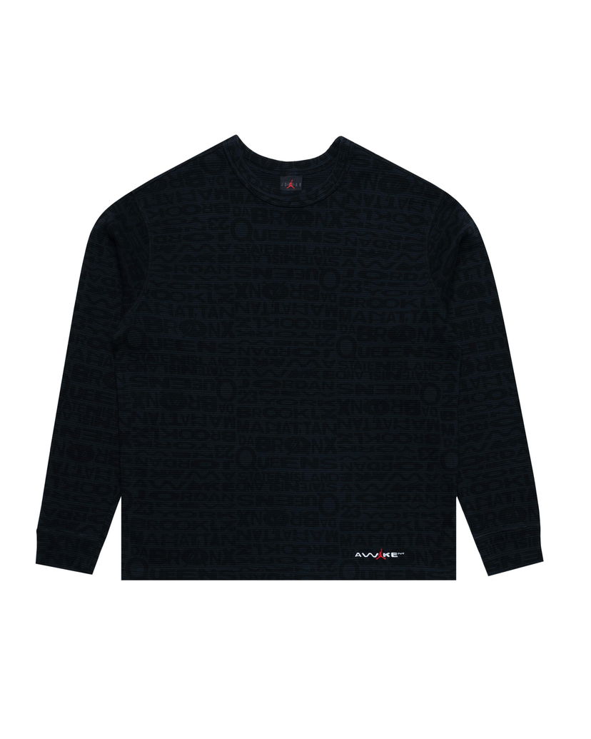 T-shirt Jordan Awake NY Thermal Long Sleeve T-Shirt Svart | IB7955-010