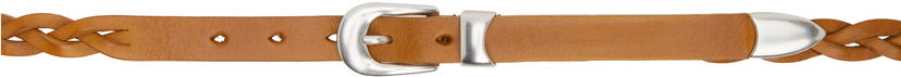 Bälten OUR LEGACY OUR LEGACY 2 CM Braided Leather Belt Brun | A2258CBH