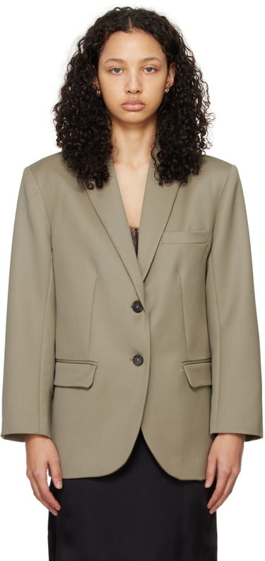 Rockar Anine Bing Quinn Single-Breasted Blazer Grön | A-01-7073-250, 0