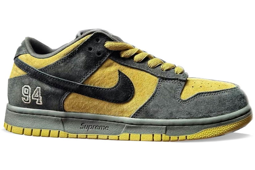 Sneakers och skor Nike SB Supreme x Dunk Low "Camper Green" Gul | HQ8487-300