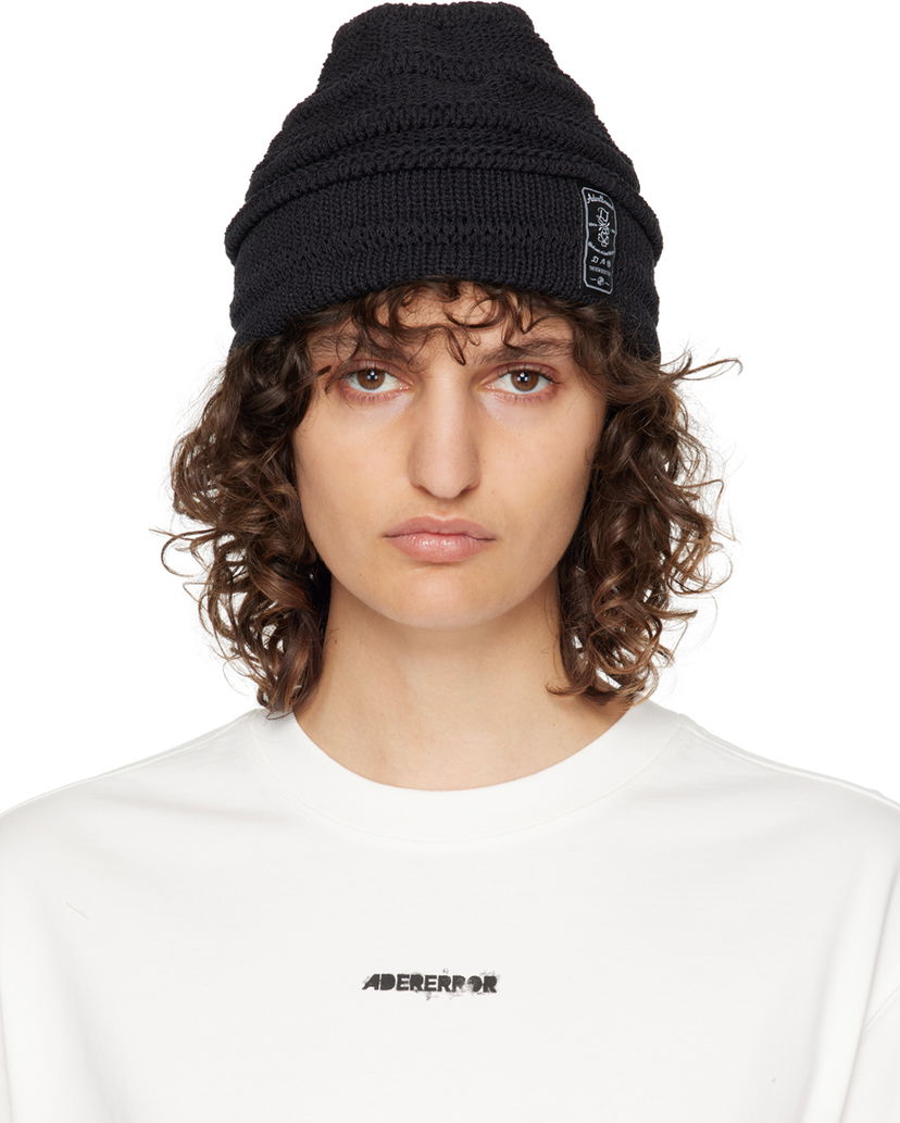 Mössa ADER ERROR Montblanc Black Knitted Beanie Svart | BMADSSHW0503BK