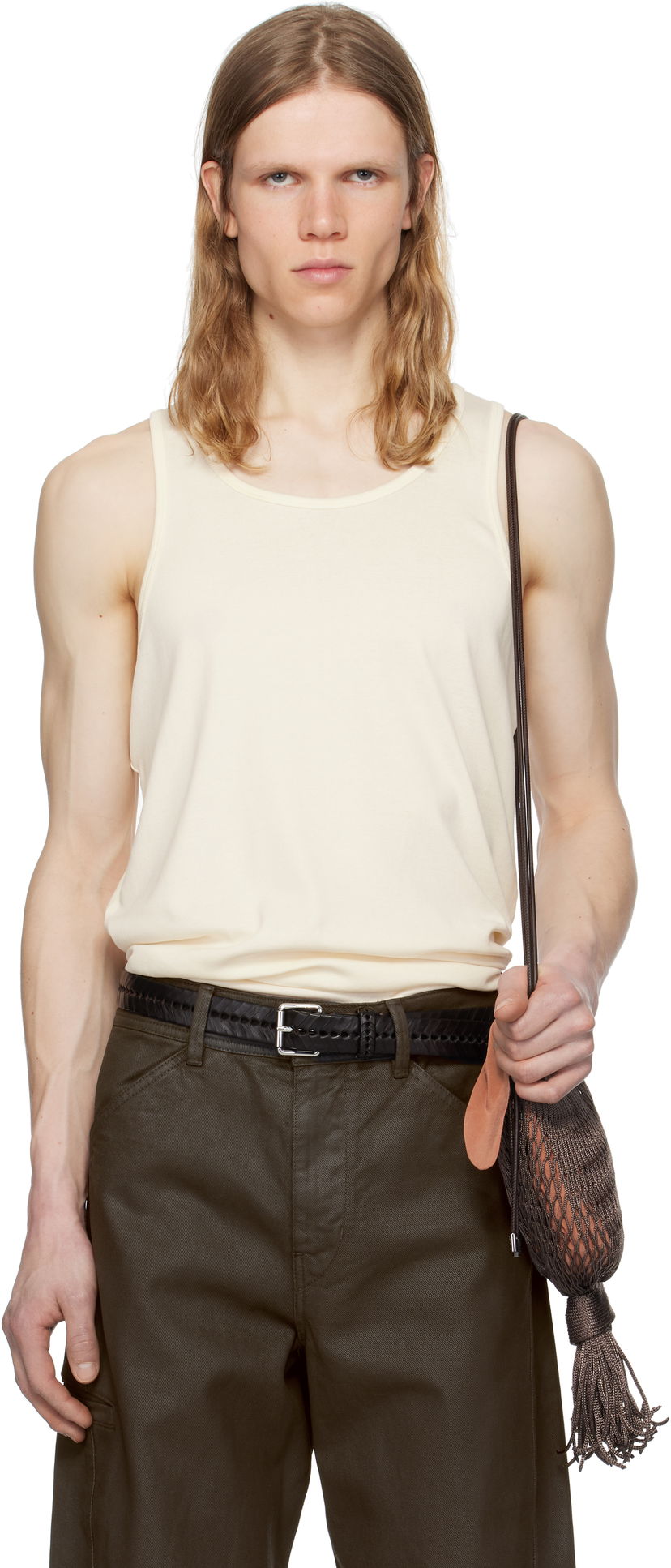 Linne LEMAIRE Lemaire Cotton Tank Top Beige | TO1336 LJ1016