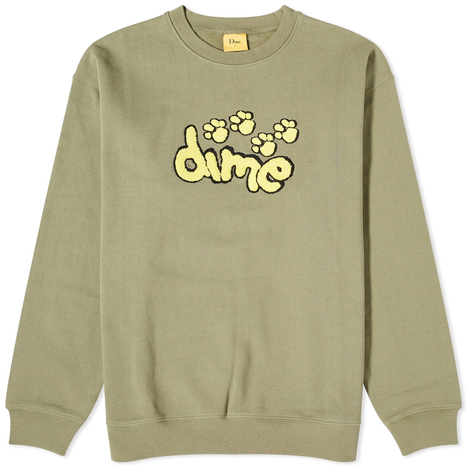 Sweater Dime Pawz Chenille Crewneck Grön | DIME23D2F14GRN, 0