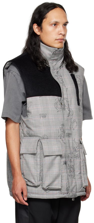 Väst Feng Chen Wang Feng Chen Wang Printed Down Vest Grå | FUF14VS02, 1