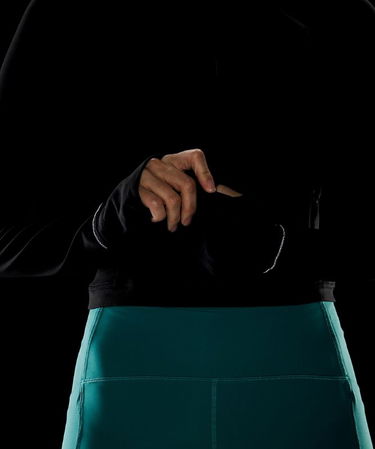 Sweatshirt lululemon It's Rulu Cropped Half-Zip Running Top Svart | prod10641685, 6