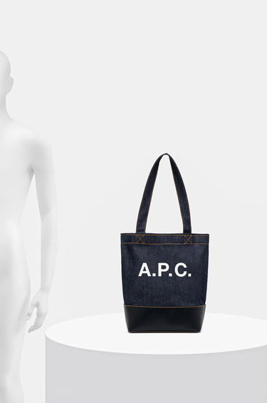 Tygpåse A.P.C. Axel Small Tote Bag Blå | CODDP.M61568.IAK, 5