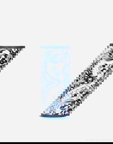 Heminredning Dolce & Gabbana Dolce & Gabbana Cylindrical Porcelain Majolica-print Vase Flerfärgad | TCC196TCAMZUB011, 0