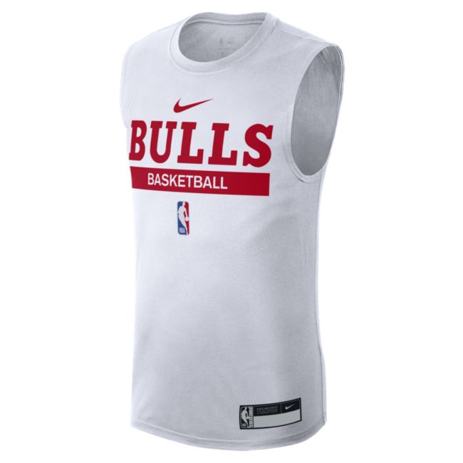 Linne Nike Chicago Bulls Dri-FIT NBA Training Sleeveless T-Shirt Vit | DR6757-100, 1