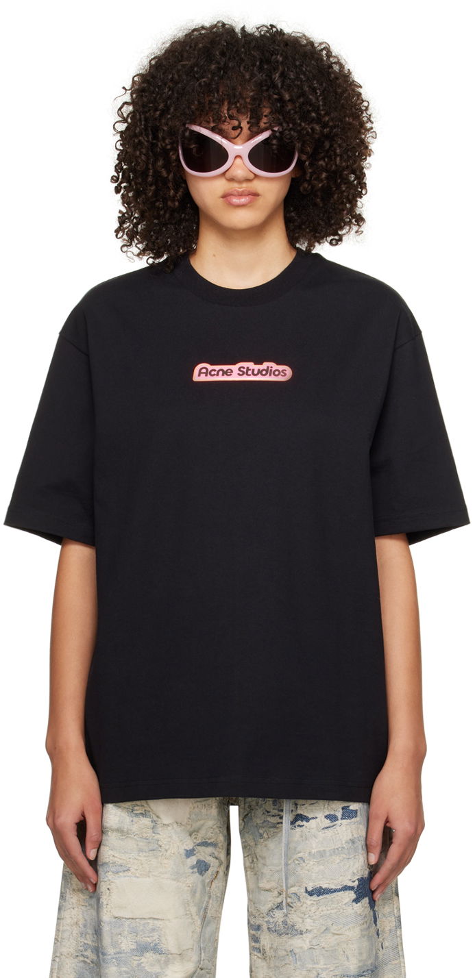 T-shirt Acne Studios Bonded T-Shirt Svart | BL0389-
