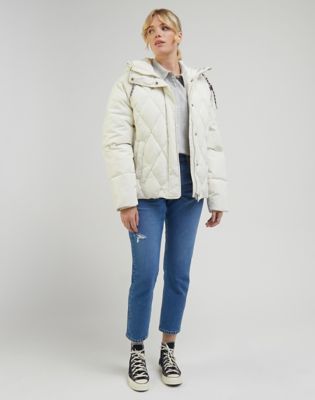 Pufferjacka Lee Short Puffer Beige | 112341600:XS, 0