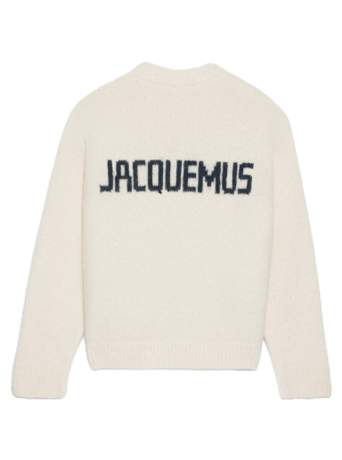 Sweatshirt Jacquemus La Maille Pavane Knitwear Off-White Vit | 236KN284-2329-110