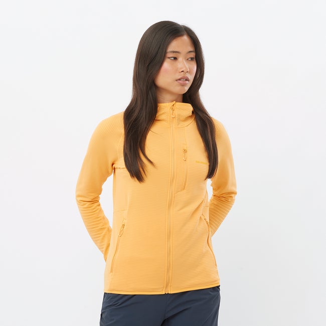 Sweatshirt Salomon Lightweight Warm Hooded Jacket Orange | LC2445600, 0