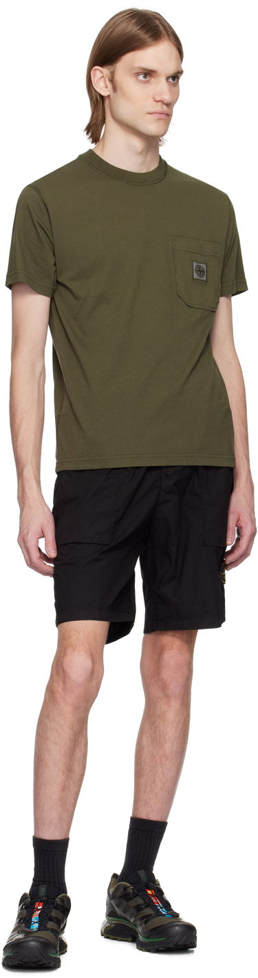 Shorts Stone Island Stone Island Stretch Cotton Shorts Svart | K1S15 L100009 S0003, 4