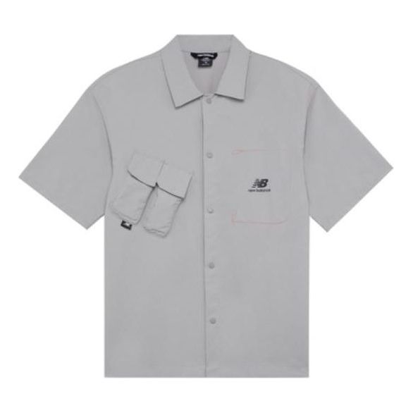 Skjorta New Balance Trend Short Sleeve Shirt Grå | AMJ22360-SDE
