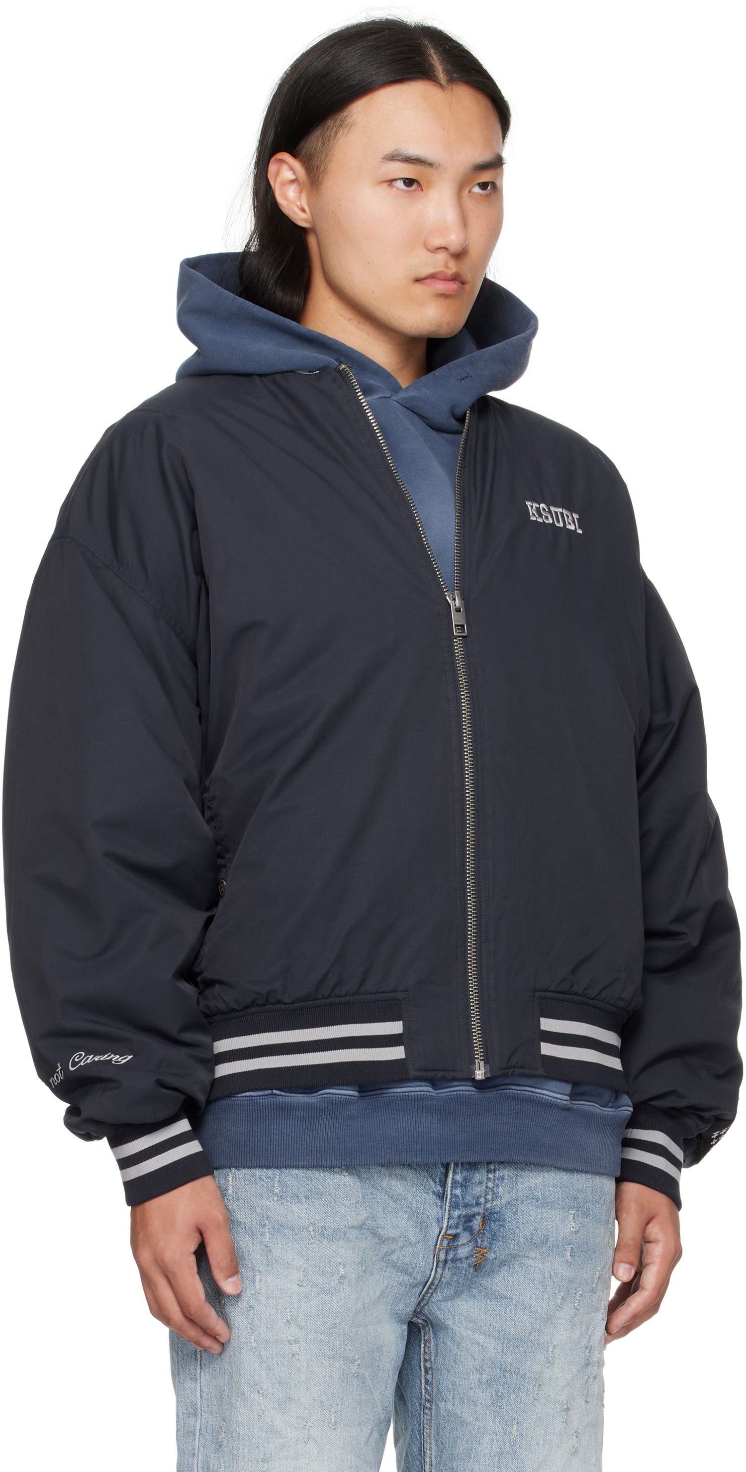 Bomberjacka Ksubi Ksubi MA-1 Bomber Jacket Mörkblå | MFA25JK012, 1