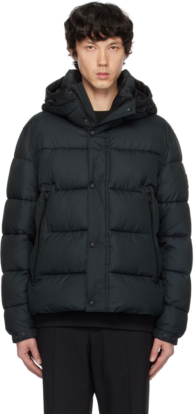 Pufferjacka BOSS Regular-Fit Puffer Jacket Svart | 50528573