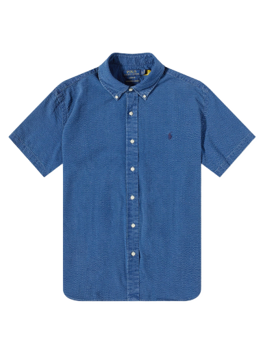 Skjorta Polo by Ralph Lauren Seersucker Mörkblå | 710906575002