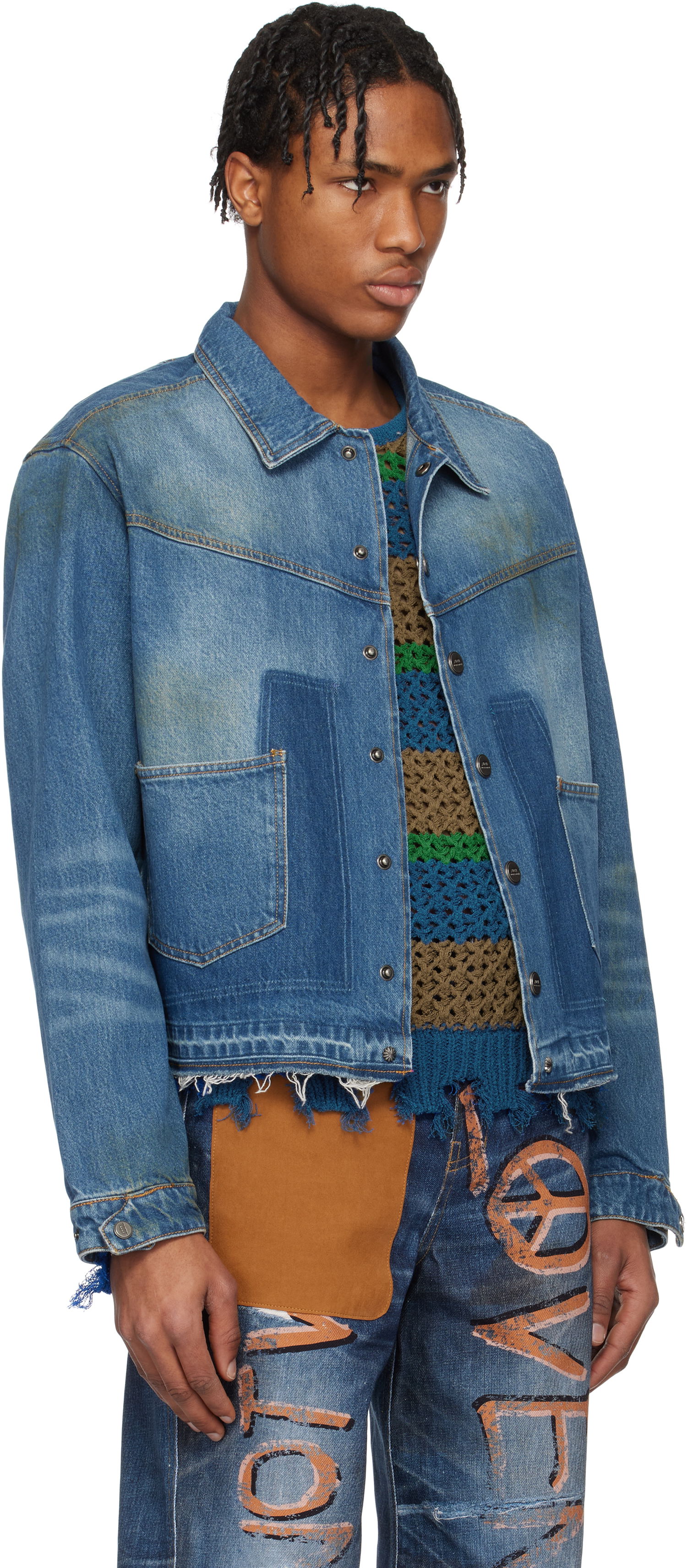 Jacka Andersson Bell Andersson Bell Rodeo Motorcycle Denim Jacket Blå | awa676m, 1