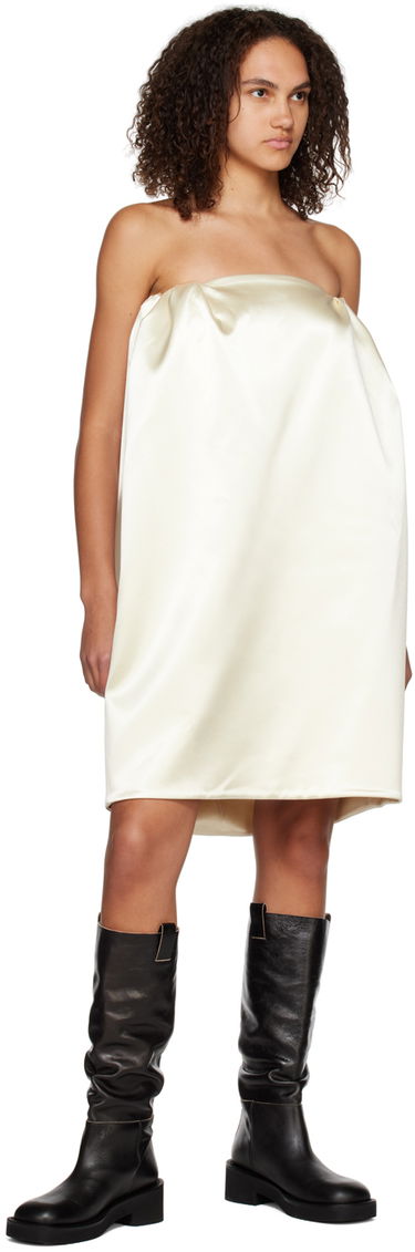 Klä We11done Volume Mini Dress Vit | WD-OP3-22-180-W-IV, 3