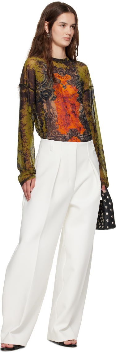 T-shirt Jean Paul Gaultier Jean Paul Gaultier Oversized Medallion Graphic Top Grön | 25/03-W-TO340-M006P-004115, 4