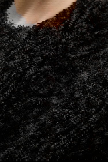 Rockar STAND STUDIO Stand Studio Renata Long Curly Coat Svart | 66551.9396, 5