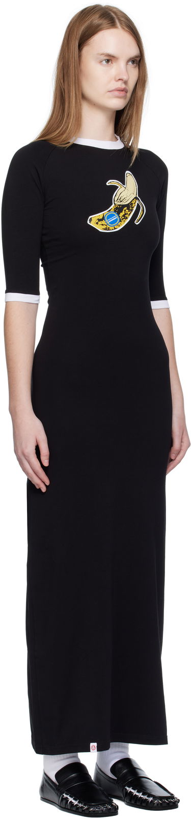 Klä Charles Jeffrey Loverboy Charles Jeffrey LOVERBOY Raglan Baby Tee Midi Dress Svart | 52060401, 1