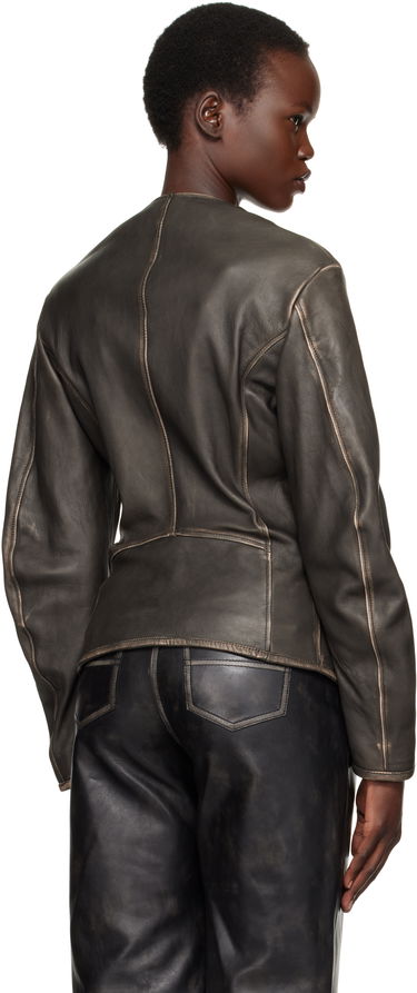 Jacka Diesel Leather Jacket Svart | A15873 0EGBL, 2