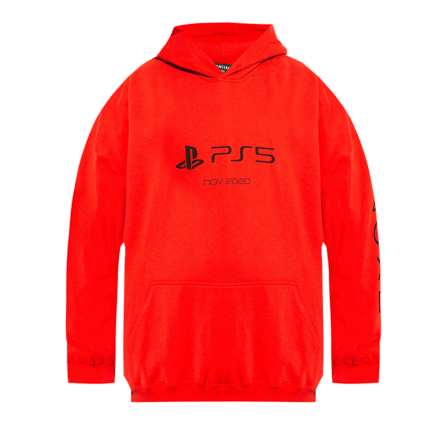 Sweatshirt Balenciaga Playstation Boxy Hoodie Röd | 651799 TKVF4 6552, 0