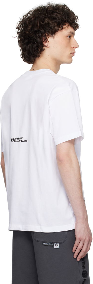 T-shirt AAPE by A Bathing Ape AAPE By A Bathing Ape 'AAPER' Logo Short Sleeve T-Shirt Vit | AAPTEM1611XXNWHX, 2