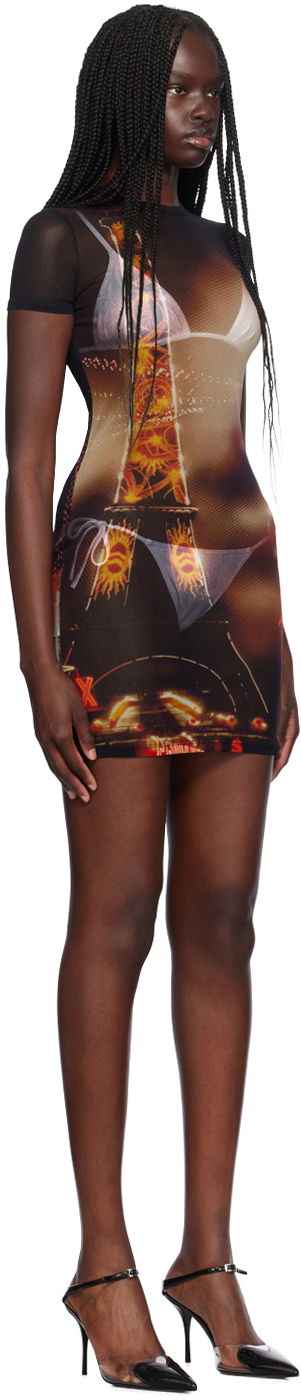 Klä Jean Paul Gaultier Jean Paul Gaultier 'The Pigalle' Mesh Minidress Flerfärgad | 24/30-F-RO248-T552-00301550, 1