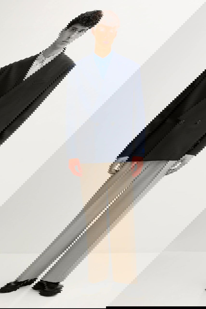 Jacka KENZO Kenzo Double-Breasted Wool Blazer Mörkblå | FE65VE1309GE, 1