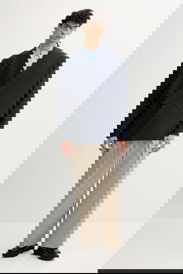 Jacka KENZO Kenzo Double-Breasted Wool Blazer Mörkblå | FE65VE1309GE, 1