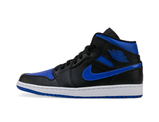Begränsad upplaga Jordan Air Jordan 1 Mid "Black Hyper Royal" Blå | 554724-068