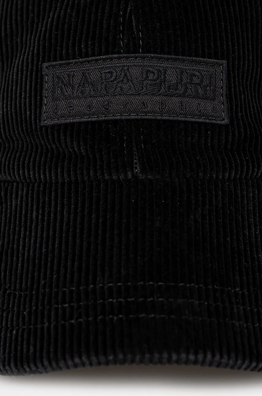 Keps Napapijri Corduroy Cap With Logo Svart | NP0A4IB20411, 1