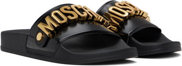 Tillbehör Moschino Moschino Lettering Logo Slides Svart | MA28032G1M M11 000, 3