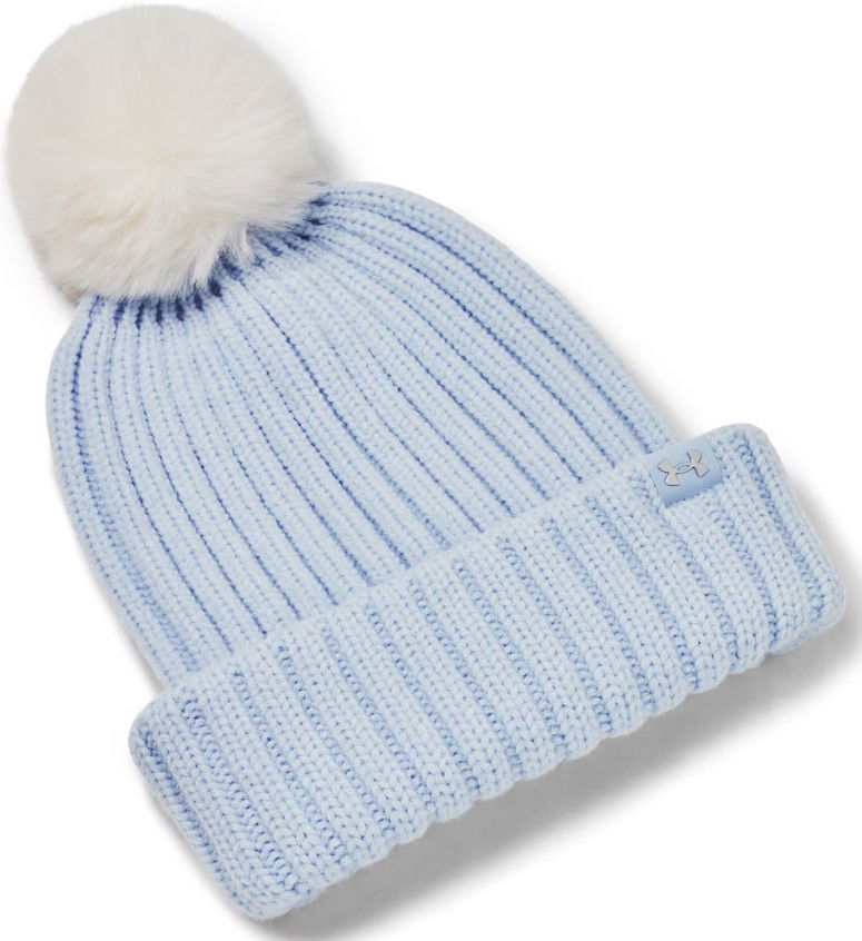 Mössa Under Armour Under Armour Halftime Pom Beanie Blå | 1386637-464