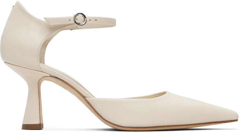 Kläder Aeyde Aeyde Salvi Ankle Strap Heels Vit | A11-PU-VDHP75ST167-SS25-100-007