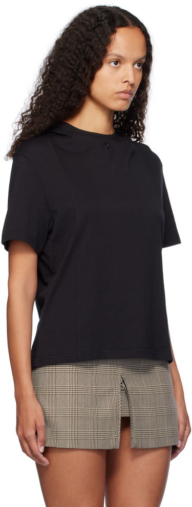 T-shirt Courrèges Short Sleeve Cropped T-Shirt Vit | 424JTS159JS0175, 4