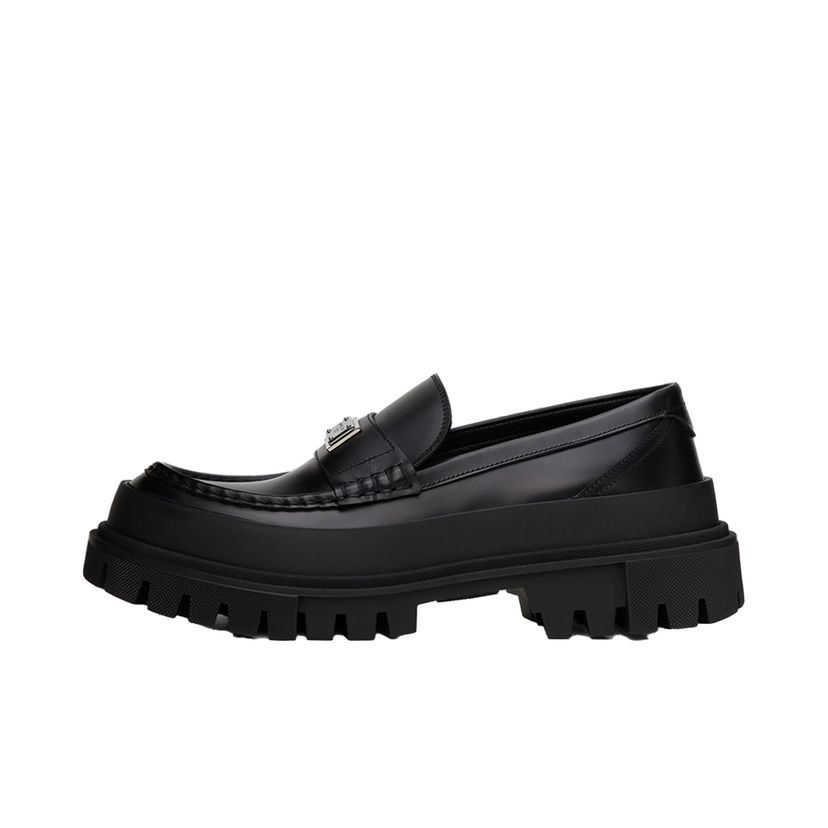 Sneakers och skor Dolce & Gabbana Black Hi-Trekking Loafers Svart | A30170AI027