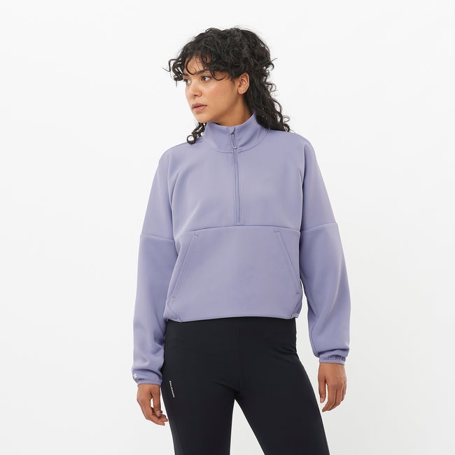Sweater Salomon Shakeout Half Zip Pullover Purpur | LC2418100