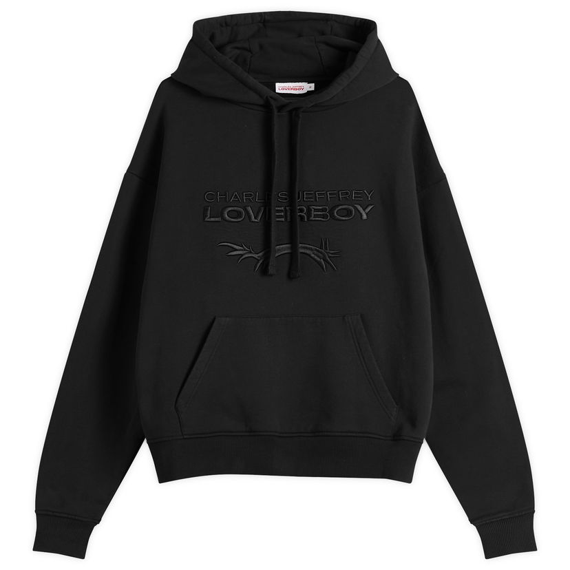 Sweatshirt Charles Jeffrey Loverboy Charles Jeffrey Loverboy Logo Hoodie Svart | 054100401